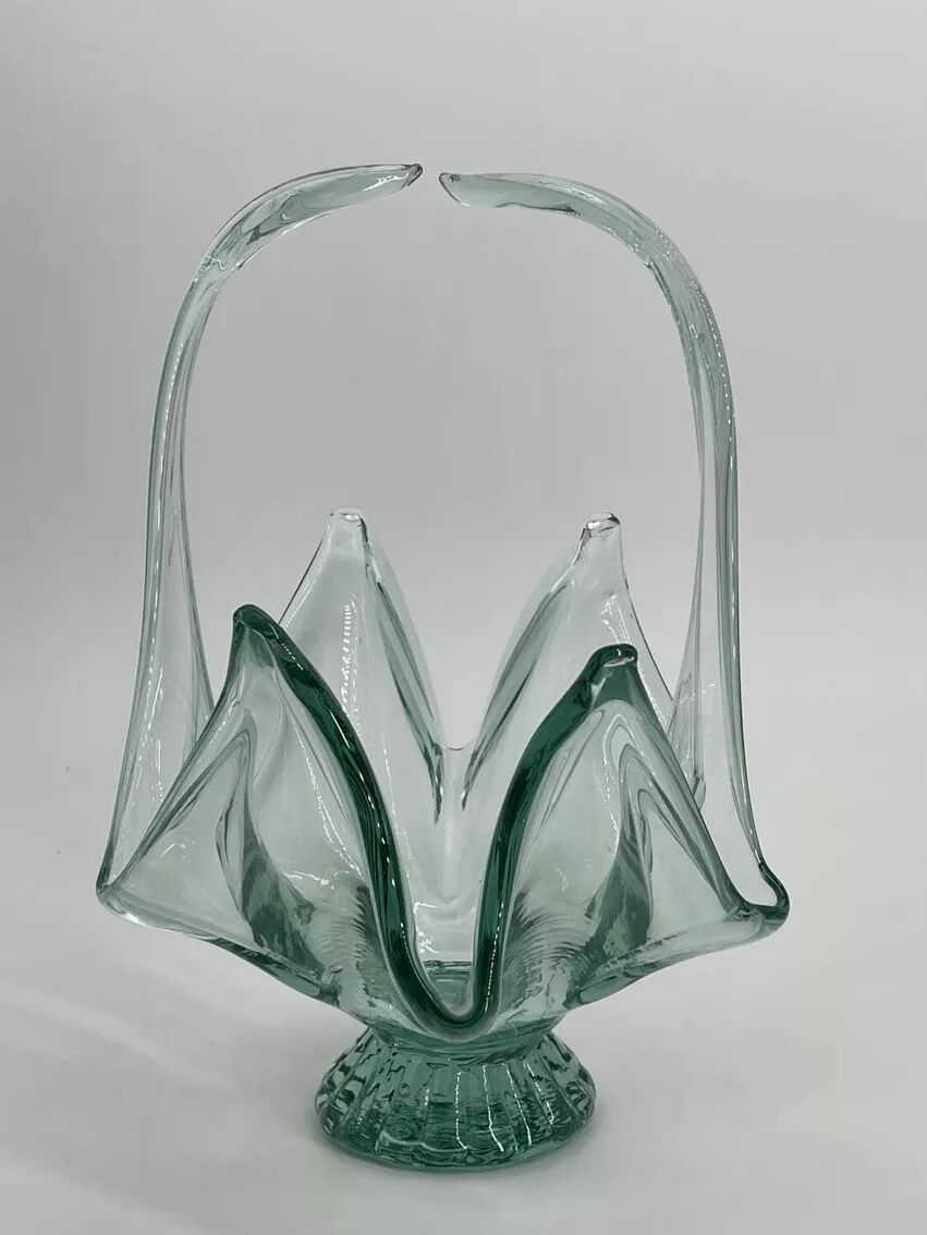 Coupe à fruit vintage en verre