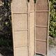 Screen 3 wicker string flap year 50 vintage