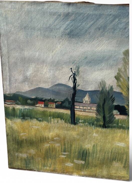 Landscape painting by rené chancrin (1911-1981)