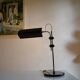 Vintage black modernist table lamp 50 1950 Bauhaus