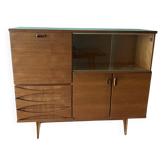 Meuble de style scandinave, de marque "eros " en teck blond, vers 1960