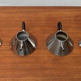 Postmodern Japanese kettle in stainless steel, set of 2