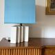 Hollywood regency set of 2 ceramic table Lamps, France 1970s