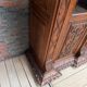 Large oak pharmacy display cabinet