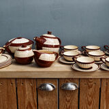 Tea service, coffee, faience de Longchamp, 50s