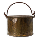 Antique French Provincial Copper Kettle, 19th Century