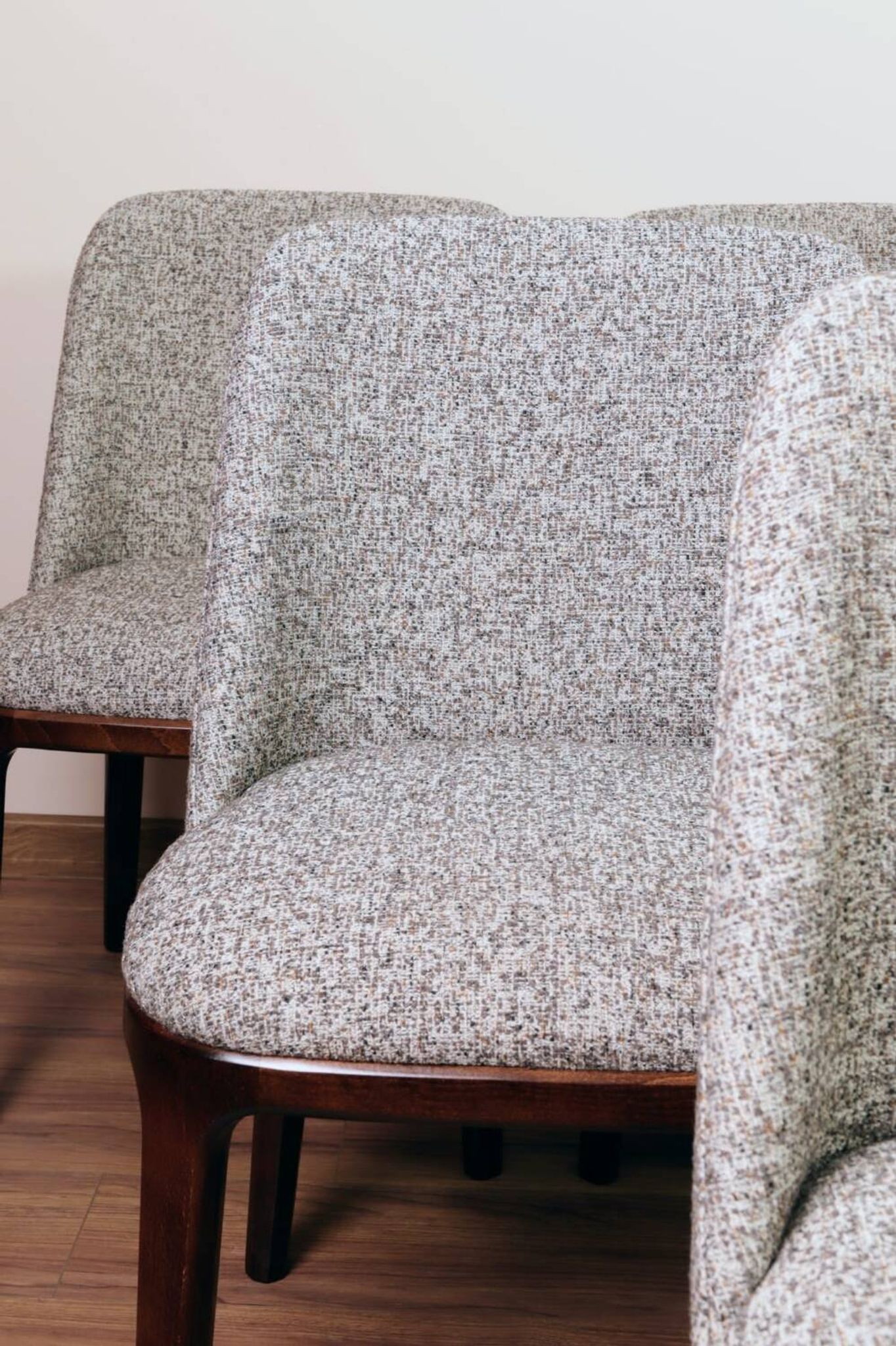 Ensemble de 6 chaises de salle à manger couleur sucre brun granola