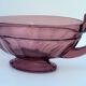 Coupe Noémie art déco en verre  Val Saint Lambert 1935, couleur violine