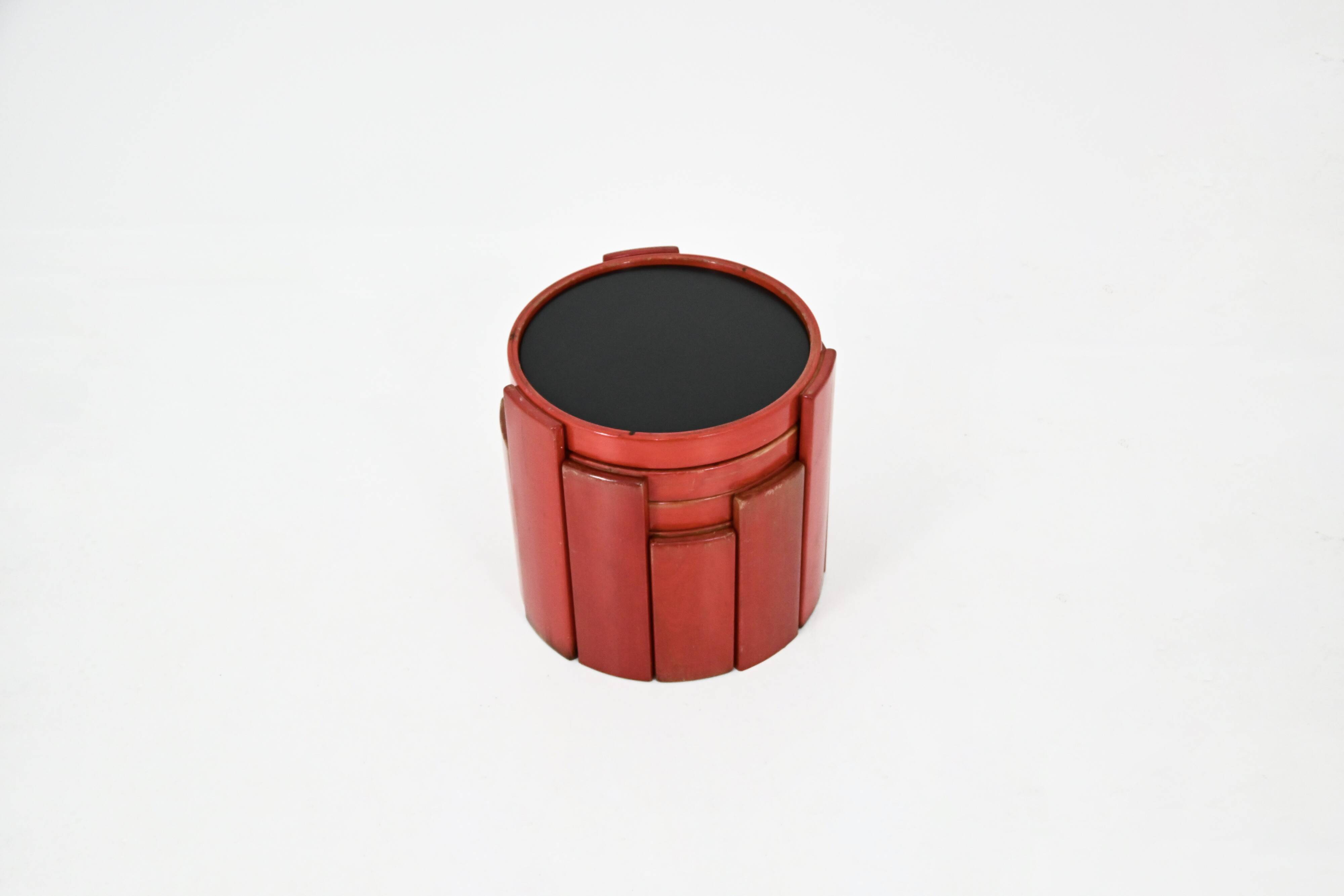 Nest tables model 780 by Gianfranco Frattini for Cassina, 1960s.
