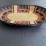 Woven ethnic basket, 60s