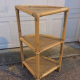 Corner Wicker shelf