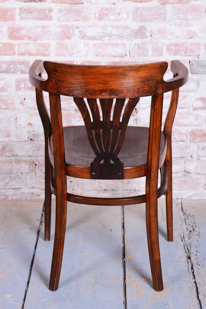 Art Deco Beech Armchair from Fischel, Slovakia, 1900s