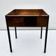 Hans Agne Jakobsson Table à fleurs carrée en cuivre/pot de fleurs, AB Markaryd Suède années 1950