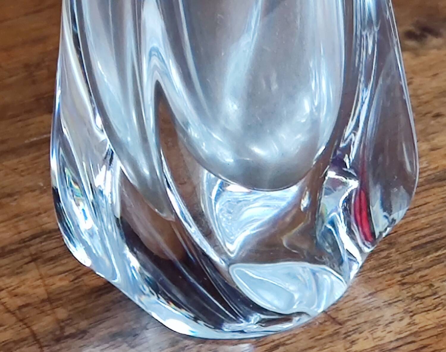 Old small crystal soliflore vase Daum France