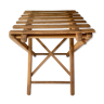 Folding stool made of vintage wood