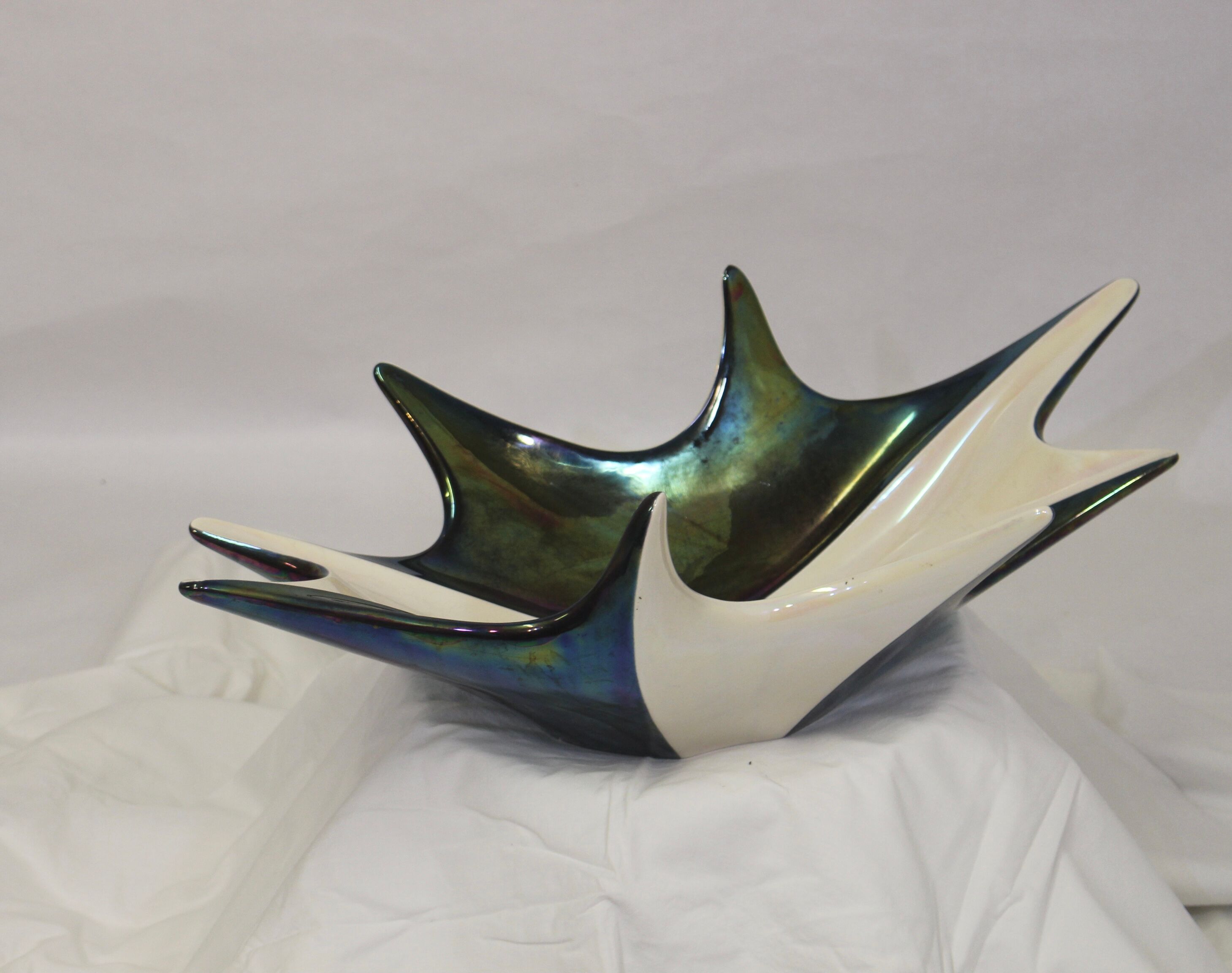 coupe à fruits vintage verceram - année 50 fabrication française