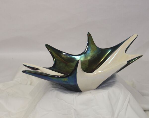 coupe à fruits vintage verceram - année 50 fabrication française