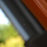 Vintage organic wavy cast resin mirror