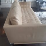 Designer Philippe Stark sofa, in natural leather