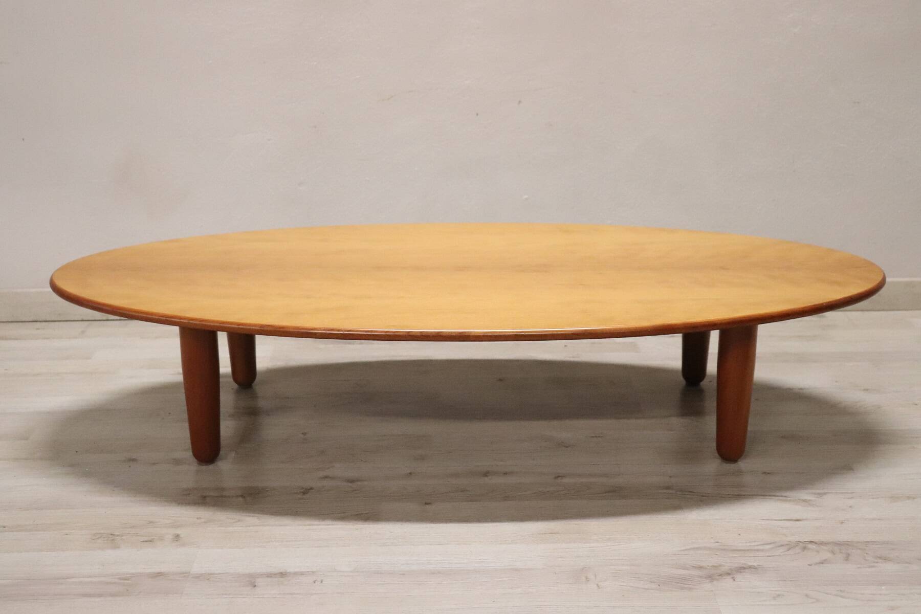 Large Oval Coffee Table by Cassina, 1980