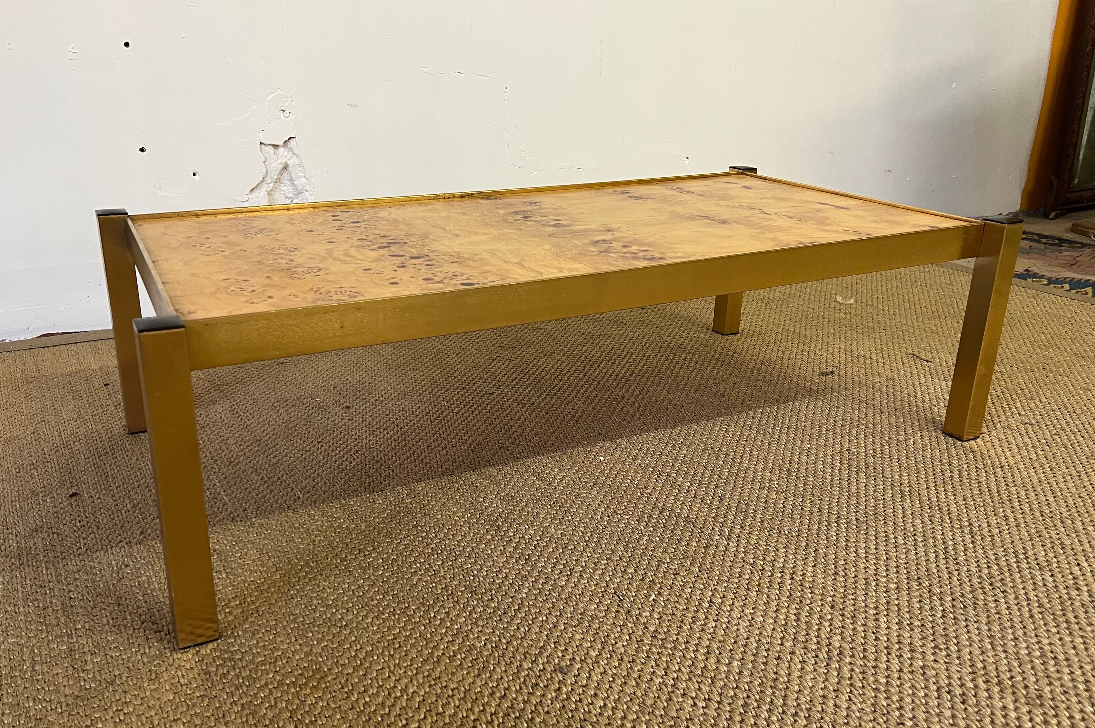 Elm magnifying glass coffee table