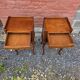 Pair of Louis XV style bedside tables in cherry wood.