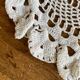 1 napperon au crochet, ovale, vintage ancien