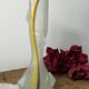 Vase in opaque glass paste