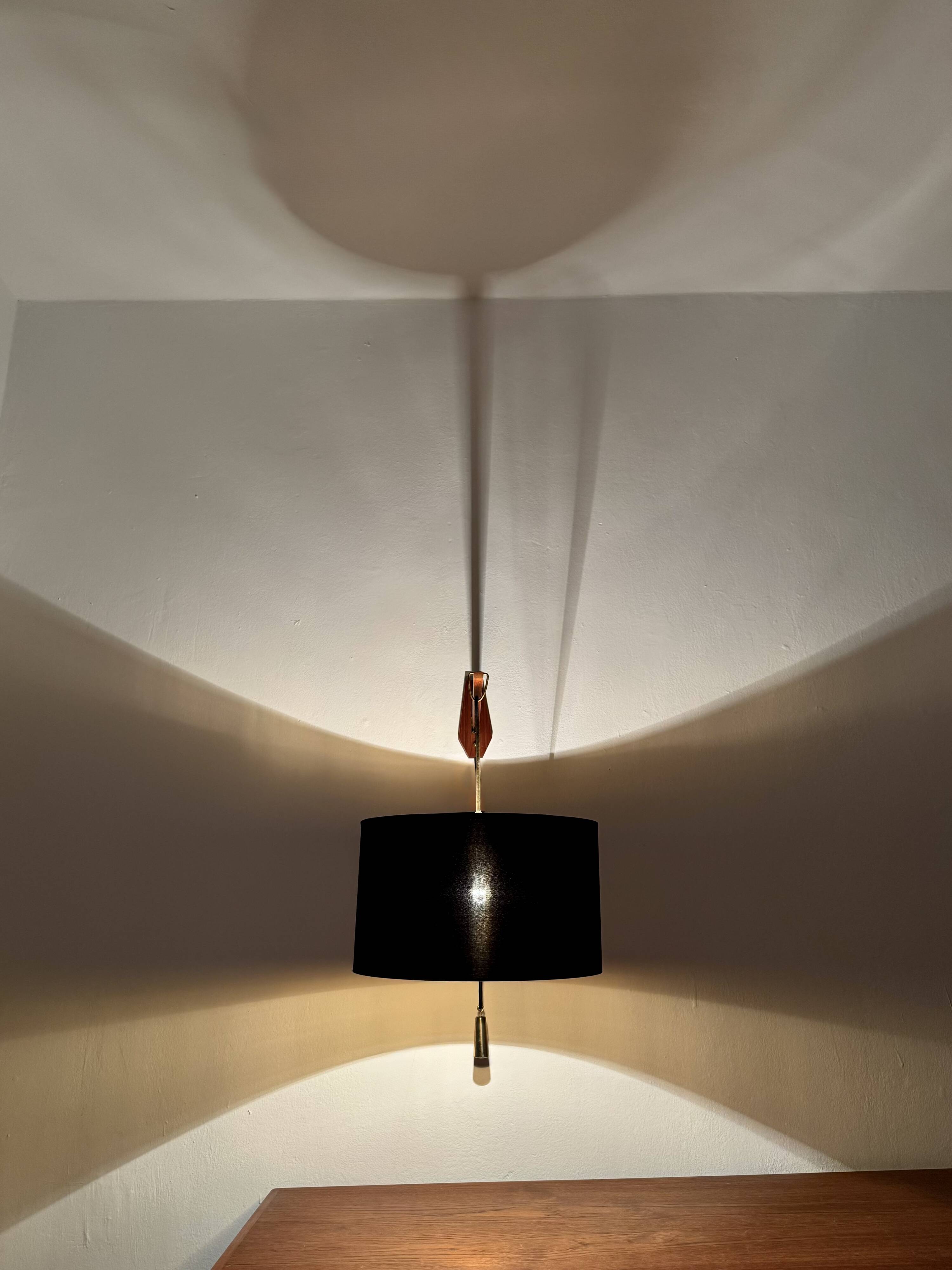 Adjustable Teak Wall Lamp by Kaiser Leuchten