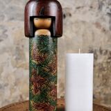 Leaf kokeshi, by Usaburo, Japan, 1970s