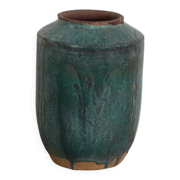 Vase ancien vert turquoise (vers 1820) #34