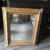 Golden antique mirror