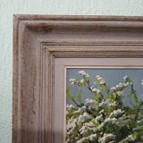 HST painting spring landscape signed vintage 70