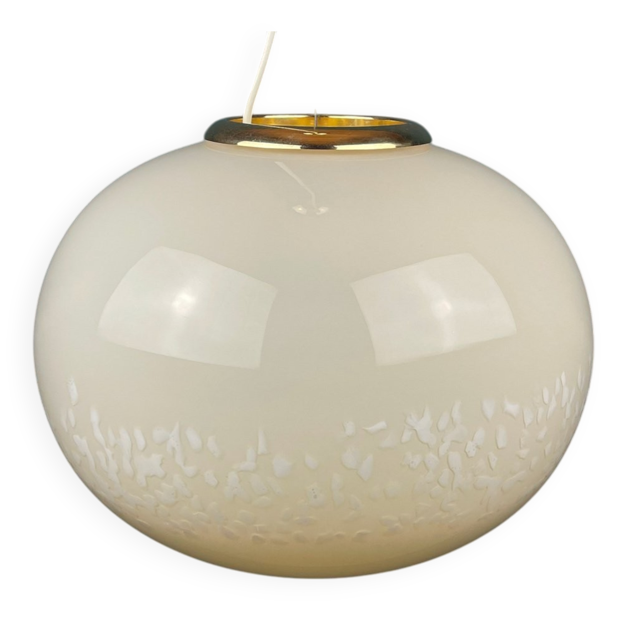 Suspension Murano Beige Italian from Murano glass, 1970s