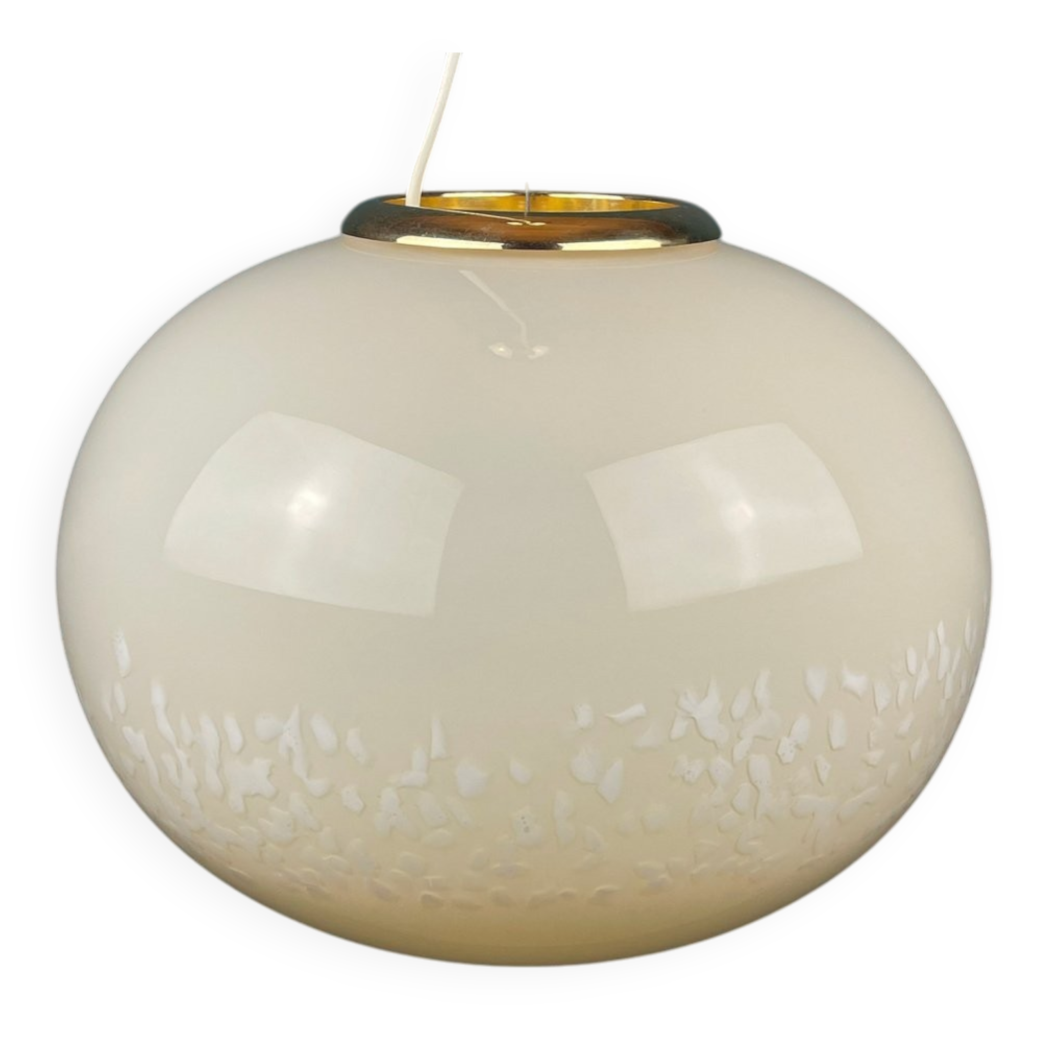 Suspension Murano Beige Italian from Murano glass, 1970s