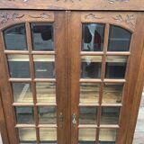 Display Cabinet Silver Cabinet Bookcase Provence Rocaille Louis XV Carved Oak 1920