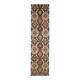Vintage Turkish Handmade Wool Cotton Brown Kilim Runner 103x424