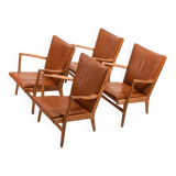Set of 4 AP-16 armchair in oak by Hans Wegner 1951