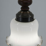 Mid-Century Glass Pendant, 1980s