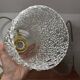 Lot de trois suspensions en verre bullé vintage