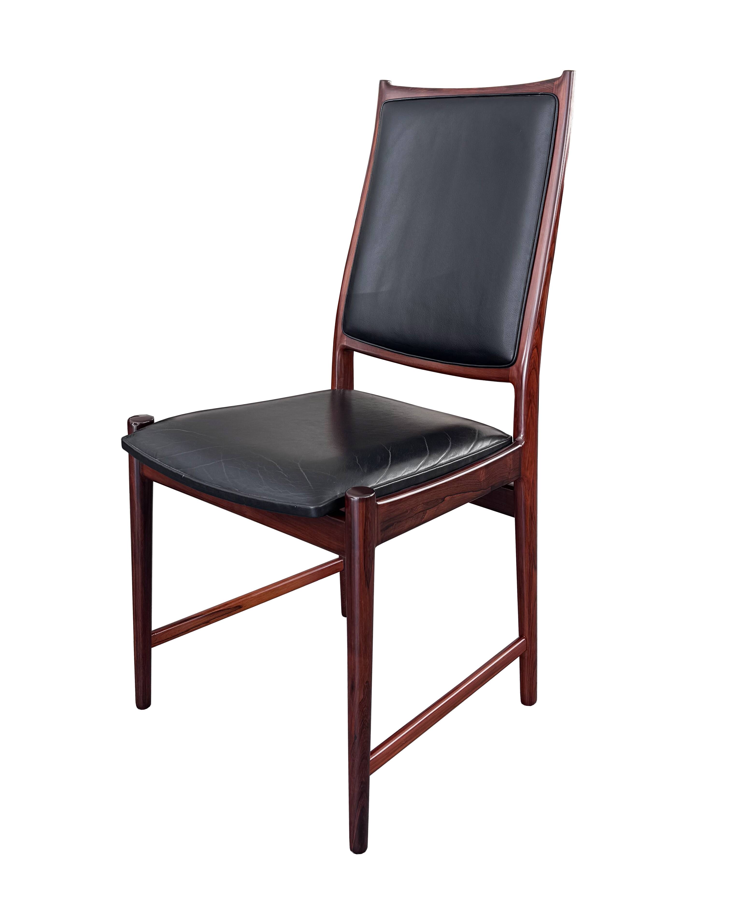 Torbjørn Afdal model "darby" rosewood dinning chairs