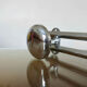 Wall coat rack 3 hooks chromed steel 1970