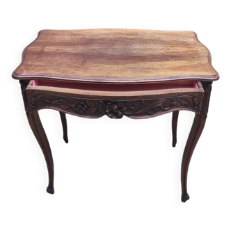 Louis XV style walnut desk table