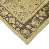 Tapis beige anatolien tissé à la main 150 cm x 223 cm
