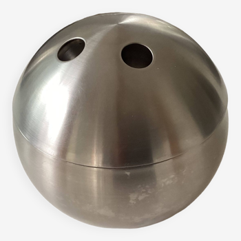 70's stainless steel bowling ball ice bucket