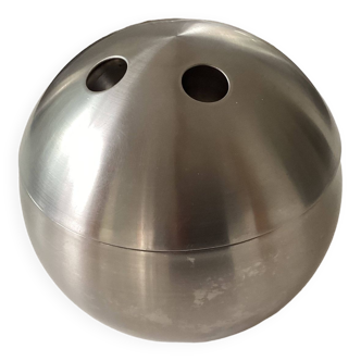 70's stainless steel bowling ball ice bucket