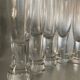 Set of 8 vintage Kosta Boda champagne flute glasses