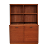 Bibliothèque en teck vintage avec rangement