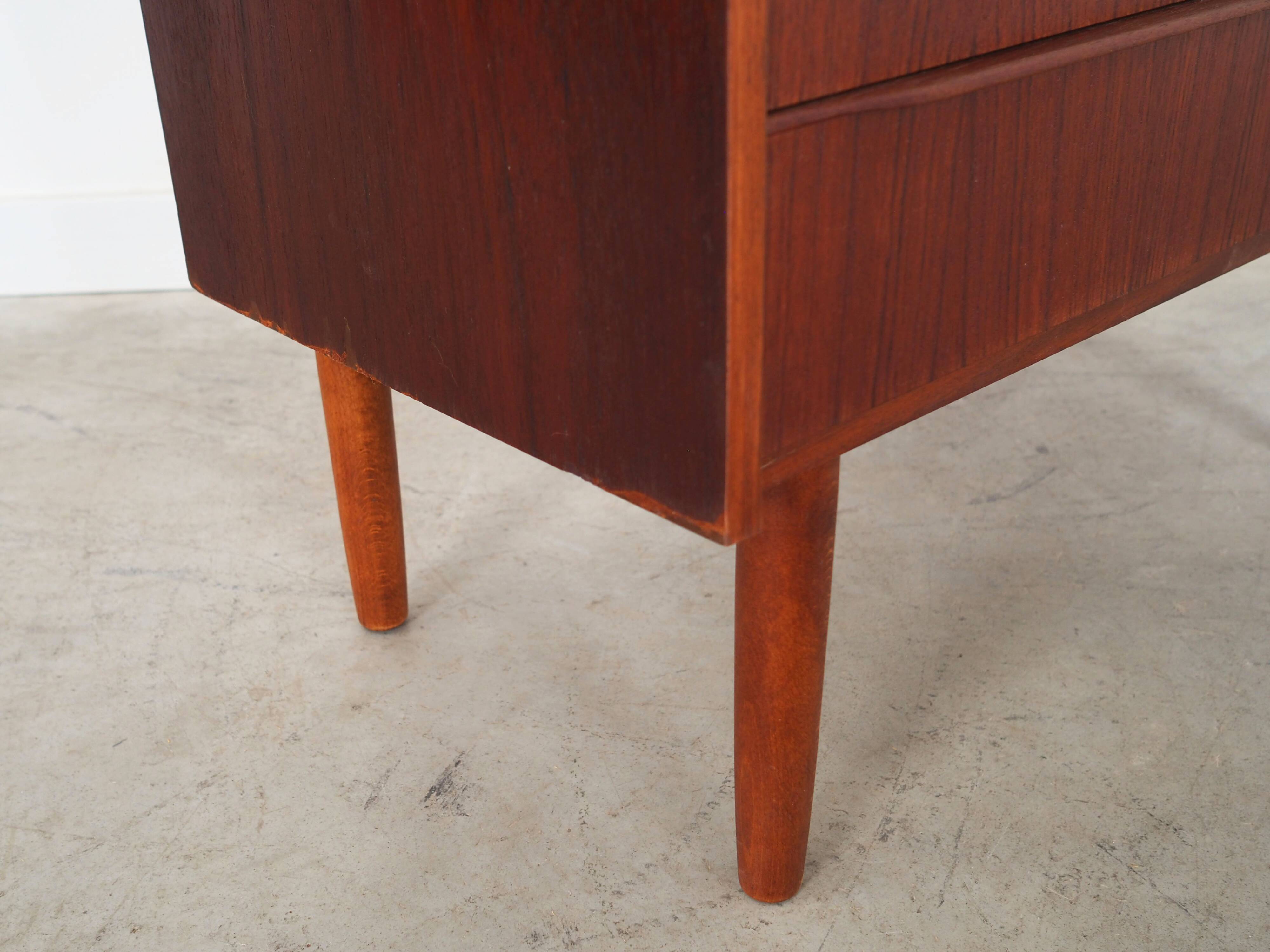 Teak chest of drawers, Danish design, 1970s, production: Denmark