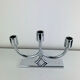 Bougeoir design années 60, métal chromé